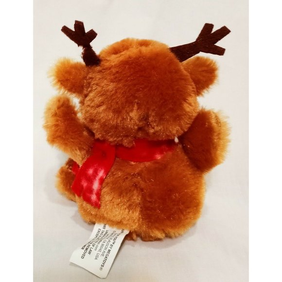 Reindeer with Scarf Plush Stuffed Animal 6" MegaToys - Picture 9 of 9